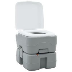 Toilette de Camping Gris et blanc 41,5 x 36,5 x 37,5 cm 524112524112