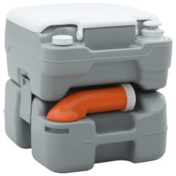 Toilette de Camping Gris et blanc 41,5 x 36,5 x 37,5 cm 524112524112