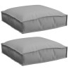 Coussin 2 pcs Gris 40 x 40 x 8 cm Tissu Oxford 524114524114