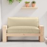Coussin Beige 120 x 80 x 12 cm Tissu Oxford 524116524116