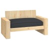 Coussin Noir 120 x 80 x 12 cm Tissu Oxford 524120524120