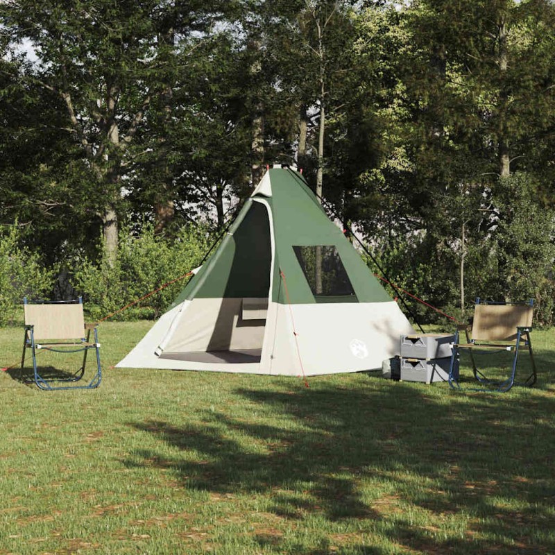 Tente Tipi avec toit Vert 383 x 338 x 217 cm taffetas 524124524124