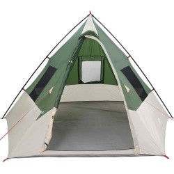 Tente Tipi avec toit Vert 383 x 338 x 217 cm taffetas 524124524124