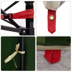 Tente intérieure avec toit Vert 291 x 291 x 240 cm taffetas 524153524153