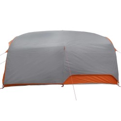 Tente Tunnel Gris et orange 410 x 285 x 198 cm taffetas 524154524154