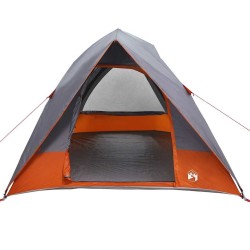 Tente de camping Gris et orange 275 x 230 x 140 cm taffetas 524170524170