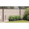 Cache-pot de jardin 4 pcs Noir Plastique 524171524171