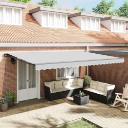 Cadre d'auvent Réglable Anthracite 5 x 3 m Acier 524177524177