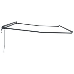 Cadre d'auvent Réglable Anthracite 5 x 3 m Acier 524177524177
