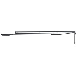 Cadre d'auvent Réglable Anthracite 5 x 3 m Acier 524177524177