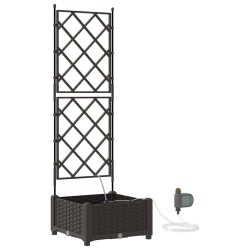 Cache-pot de jardin Marron 40 x 40 x 126 cm Plastique 524183524183