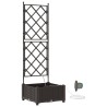 Cache-pot de jardin Marron 40 x 40 x 126 cm Plastique 524183524183