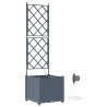 Cache-pot de jardin 2 pcs Gris Clair Plastique 524184524184