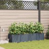 Cache-pot de jardin 4 pcs Gris Clair Plastique 524186524186