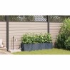 Cache-pot de jardin 4 pcs Gris Clair Plastique 524186524186