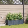 Cache-pot de jardin 3 pcs Gris Clair Plastique 524187524187