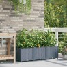 Cache-pot de jardin 3 pcs Gris Clair Plastique 524187524187
