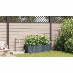 Cache-pot de jardin 3 pcs Gris Clair Plastique 524187524187