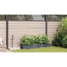 Cache-pot de jardin 4 pcs Gris Clair Plastique 524189524189