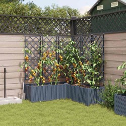 Cache-pot de jardin 5 pcs Gris Clair 120 x 120 x 143 cm 524190524190