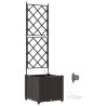 Cache-pot de jardin Marron 40 x 40 x 142 cm Plastique 524191524191