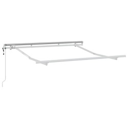 Cadre d'auvent Blanc 2,5 x 2 m Métal 524192524192