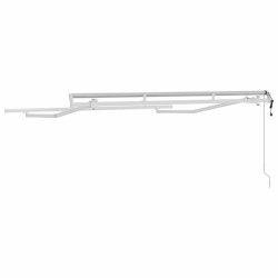 Cadre d'auvent Blanc 2,5 x 2 m Métal 524192524192