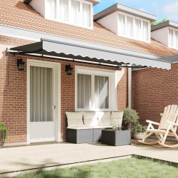 Cadre d'auvent Anthracite 4 x 2 m Métal 524193524193