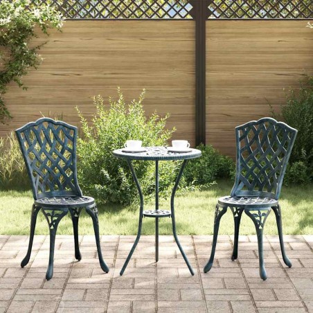 Chaise de jardin 2 pcs Vert 39 x 40 x 87cm Aluminium 524198524198