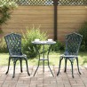 Chaise de jardin 2 pcs Vert 39 x 40 x 87cm Aluminium 524198524198