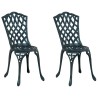 Chaise de jardin 2 pcs Vert 39 x 40 x 87cm Aluminium 524198524198