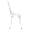Chaise de jardin 2 pcs Blanc 39 x 40 x 87cm Aluminium 524200524200