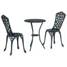 Ensemble bistro de jardin 3 pcs Vert Aluminium 524203524203
