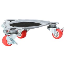 Roulettes pour meubles 4 pièces avec élévateur 14,5 x 13,5 x 4 cm Acier 400 kg 524207524207