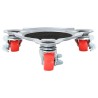 Roulettes pour meubles 4 pièces avec élévateur 14,5 x 13,5 x 4 cm Acier 400 kg 524207524207