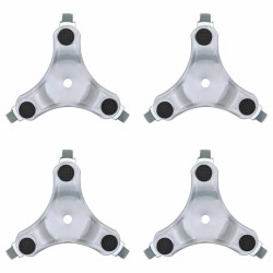 Roulettes pour meubles 4 pièces 16 x 14,5 x 5,5 cm Acier 180 kg 524208524208