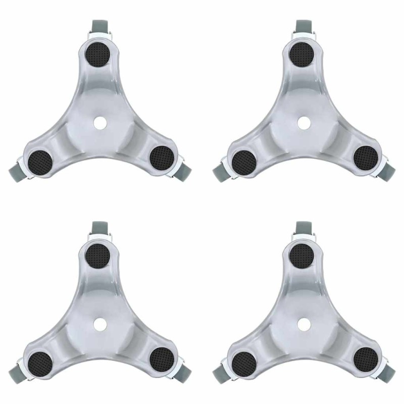 Roulettes pour meubles 4 pièces 16 x 14,5 x 5,5 cm Acier 180 kg 524208524208