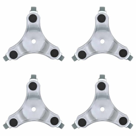 Roulettes pour meubles 4 pièces 16 x 14,5 x 5,5 cm Acier 180 kg 524208524208