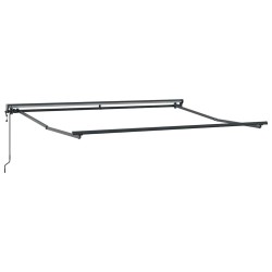Cadre d'auvent Réglable Anthracite 3,5 x 2,5 m Acier 524211524211