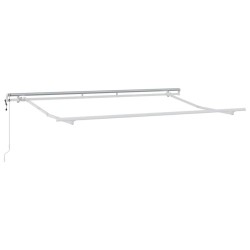 Cadre d'auvent Blanc 3,5 x 2 m Métal 524214524214