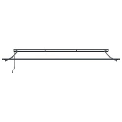 Cadre d'auvent Réglable Anthracite 4 × 3 m Acier 524215524215