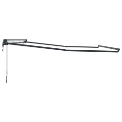 Cadre d'auvent Réglable Anthracite 4 × 3 m Acier 524215524215