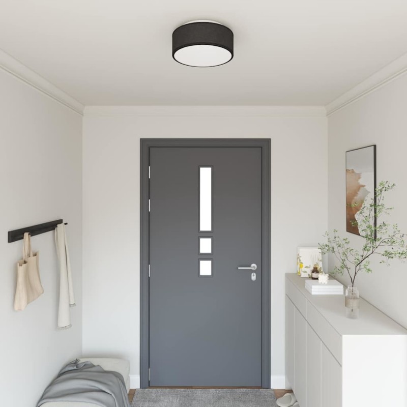 Lampe de plafond Noir 30 x 30 x 13,5 cm tissu 524218524218