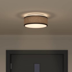 Lampe de plafond Noir 30 x 30 x 13,5 cm tissu 524218524218