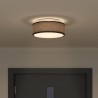 Lampe de plafond Noir 30 x 30 x 13,5 cm tissu 524218524218