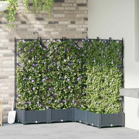 Cache-pot de jardin 5 pcs Gris Clair 120 x 120 x 125,5 cm 524219524219