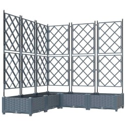 Cache-pot de jardin 5 pcs Gris Clair 120 x 120 x 125,5 cm 524219524219