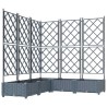Cache-pot de jardin 5 pcs Gris Clair 120 x 120 x 125,5 cm 524219524219