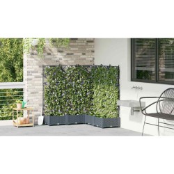 Cache-pot de jardin 5 pcs Gris Clair 120 x 120 x 125,5 cm 524219524219