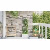 Cache-pot de jardin Blanc 40 x 40 x 125,5 cm Plastique 524223524223